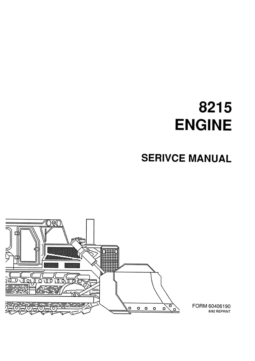 New Holland 8215 Engine Service Repair Manual 73155599