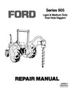 New Holland 905 Series Post Hole Diggers Service Repair Manual 42090511