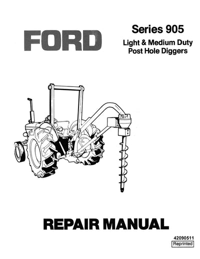 New Holland 905 Series Post Hole Diggers Service Repair Manual 42090511