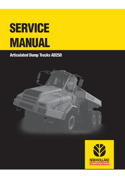 New Holland AD250 Articulated Dump Trucks Service Repair Manual 6045614101