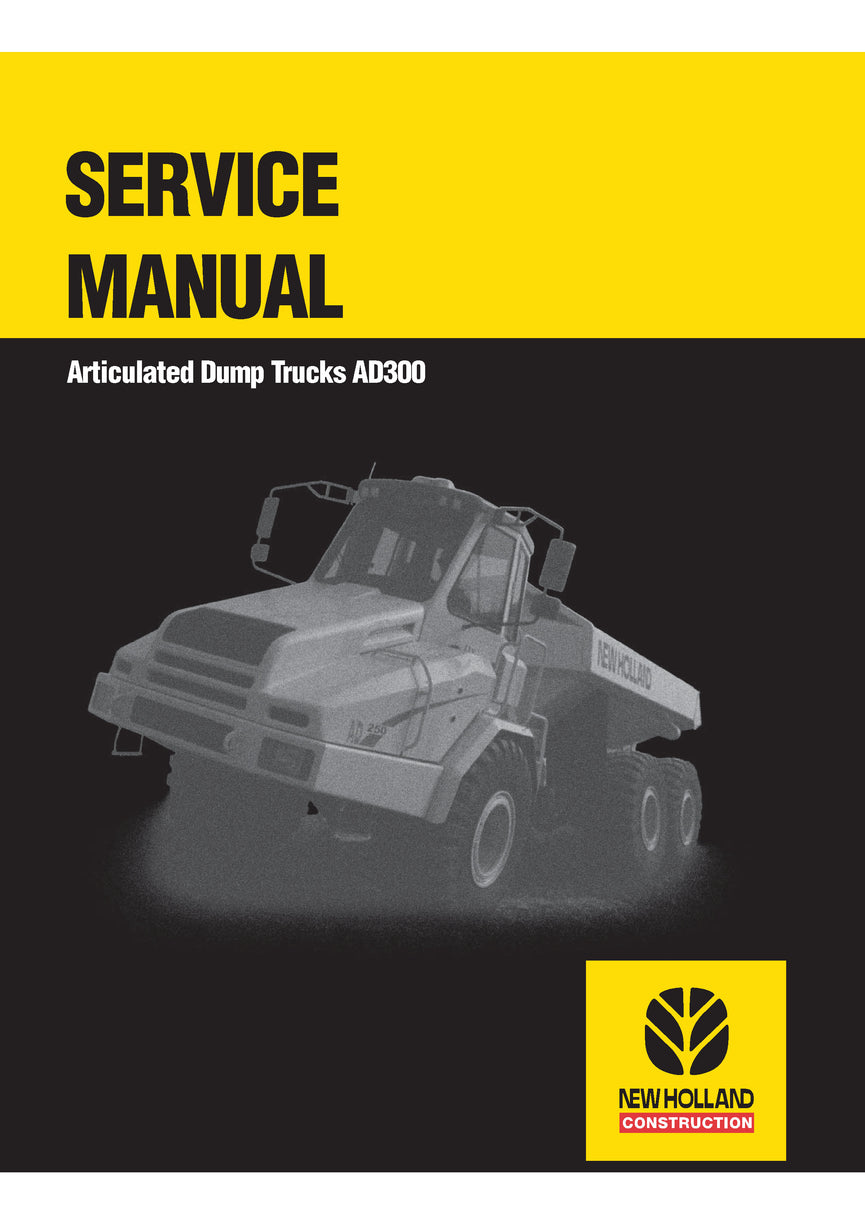 New Holland AD300 Articulated Dump Trucks Service Repair Manual 6045615101
