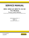 New Holland B95C, B110C Tier 4B (final) Tractor Loader Backhoe Service Repair Manual 48082158