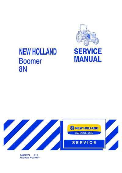 New Holland Boomer 8N Tractor Service Repair Manual 84307374