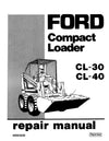 New Holland CL30 CL40 Compact Loader Service Repair Manual 40003020