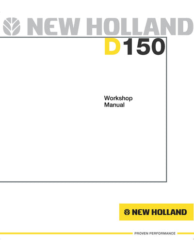 New Holland D150 Crawler Dozer Service Repair Manual 60413517