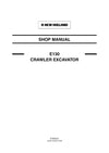 New Holland E130 Crawler EXCAVATOR Service Repair Manual 87360591