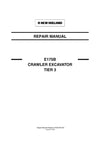 New Holland E175B TIER 3 CRAWLER EXCAVATOR Service Repair Manual 87634783NAR0.