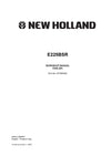 New Holland E225BSR Excavator Workshop Service Repair Manual 87709239A