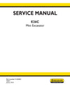 New Holland E26C Mini Excavator Service Repair Manual 51422603