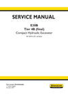 New Holland E30B Tier 4B (final) Compact Hydraulic Excavator Service Repair Manual S5HW0039E01