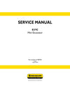 New Holland E37C Mini Excavator Service Repair Manual 51487922