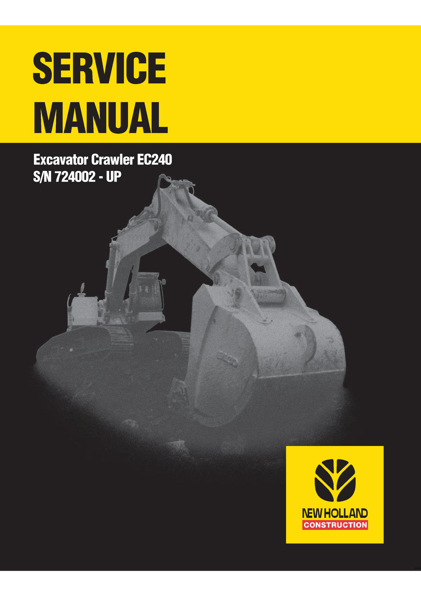 New Holland EC240 Crawler Excavator Service Repair Manual 73179387