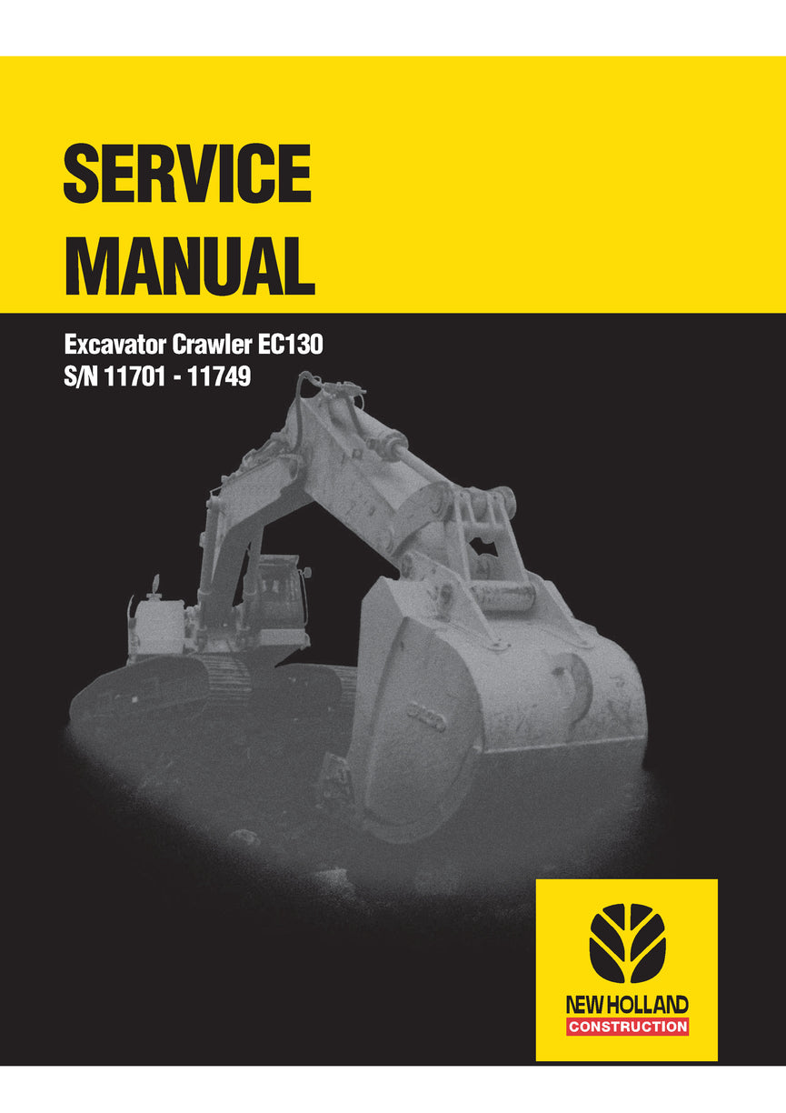New Holland EW130 Crawler Excavator Service Repair Manual 73179380