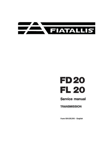 New Holland FD20, FL20 Dozer Transmission Service Repair Manual 73155280