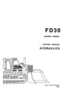 New Holland FD30 Crawler Tractor Hydraulics Service Repair Manual 73127704