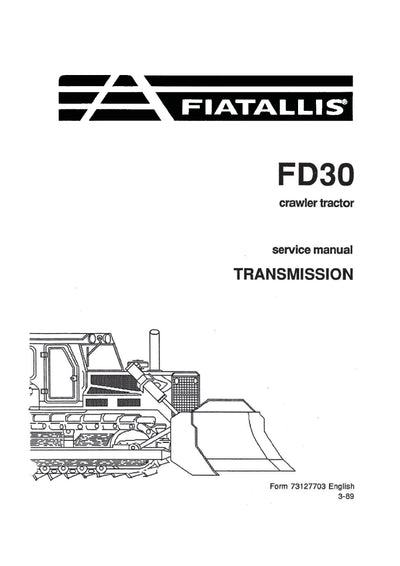 New Holland FD30 Crawler Tractor Transmission Service Repair Manual 73127703