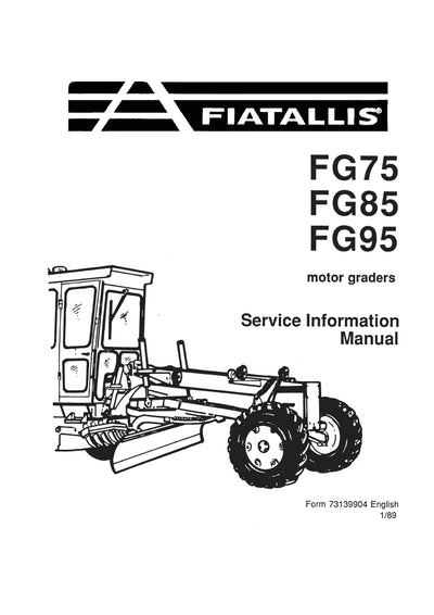 New Holland FG75, FG85, FG95 Motor Grader Service Information Manual 73139904