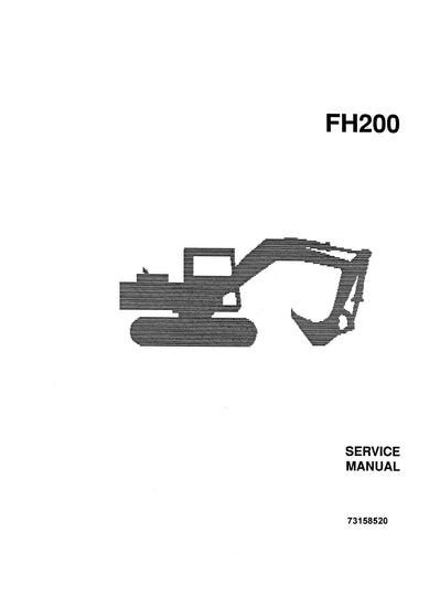 New Holland FH200 Hydraulic Excavator Service Repair Manual 73158520R0 New Holland FH200 Hydraulic Excavator Service Repair Manual 73158520R0