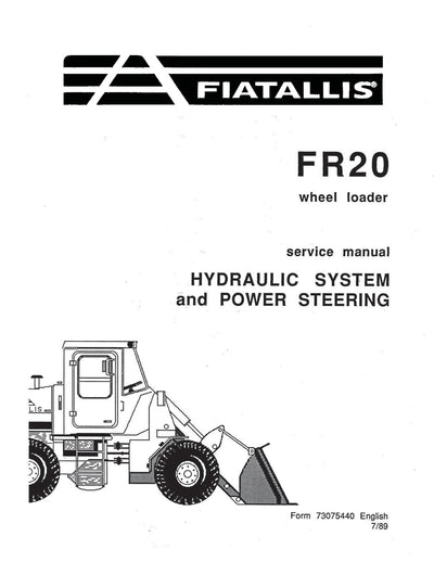New Holland FR20 Wheel Loader Hyadraulic System & Power Steering Service Repair Manual 73075440