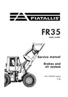 New Holland FR35 Wheel Loader Brakes and Air System Service Repair Manual 73148347