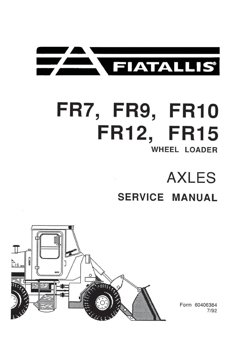 New Holland FR7, FR9, FR10, FR12, FR15 Wheel Loader Axles Service Repair Manual 73155597