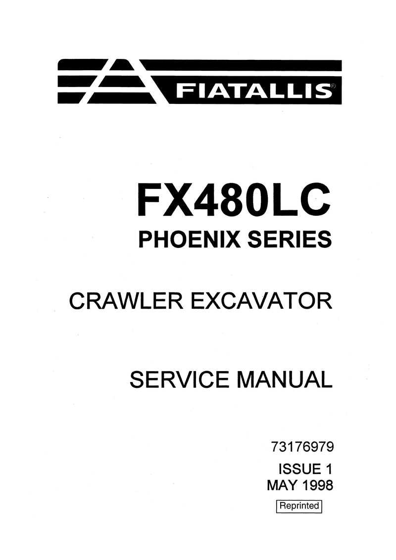 New Holland FX480LC Phoenix Series Crawler Excavator New Holland FX480LC Phoenix Series Crawler Excavator Service Repair Manual 73176979