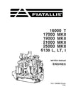 New Holland Fiat-Allis 16000T 17000 MKII 19000 MKII 21000 MKII 25000 MKII 6138 L LT I Engine Service Repair Manual 70699853