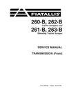 New Holland Fiat-Allis 260-B 262-B Tractor Scrapers and 261-B 263-B Elevating Tractor Scraper Service Repair Manual 70691332