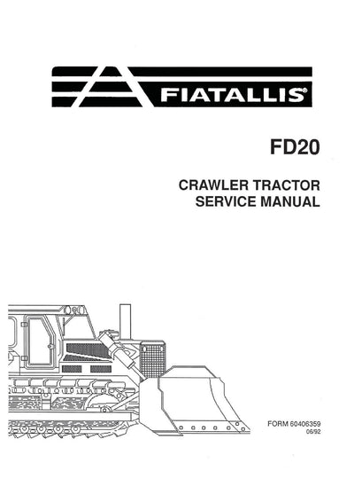 New Holland Fiat-Allis FD20 Crawler Tractor Service Repair Manual 60406359