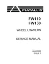 New Holland Fiat-Allis FW110 FW130 Wheel Loader Service Repair Manual 60402223