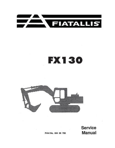New Holland Fiat Allis FX310 Crawler Excavator Service Repair Manual 60406765