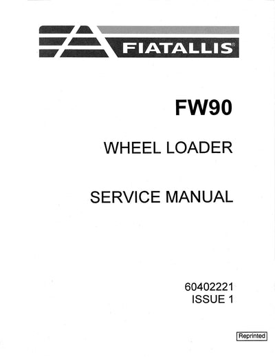 New Holland Fiatallis FW90 Wheel Loader Service Repair Manual 60402221