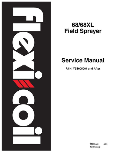 New Holland Flexi Coil 68 68XL Field Sprayer Service Repair Manual 87655441