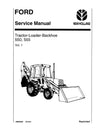New Holland Ford 550 and 555 Tractor Loader Backhoe Service Repair Manual 40055020
