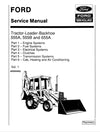 New Holland Ford 555A, 555B and 655A Tractor Loader Backhoe Service Repair Manual 40055540