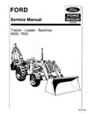 New Holland Ford 6500 7500 Tractor Loader Backhoe Service Repair Manual 40650020