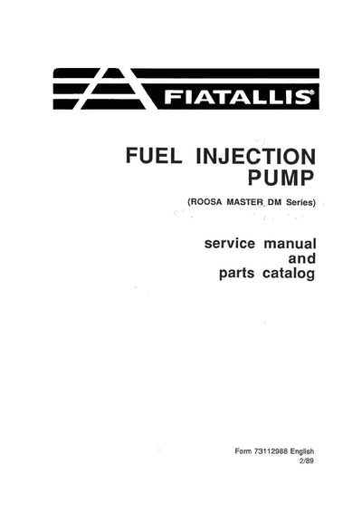 New Holland Fuel injection Pump Service Repair Manual 73112988