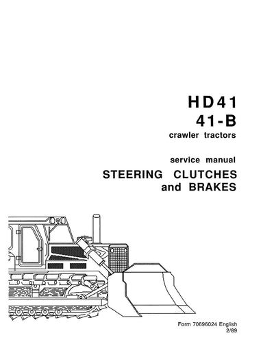 New Holland HD-41 41-B Crawler Tractor Steering Clutches and Brakes Service Repair Manual 70696024