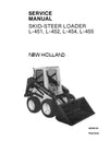 New Holland L-451 L-452 L-454 L-455 Skid-Steer Loader Service Repair Manual 40045140