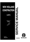 New Holland LB75 Backhoe Loader Service Repair Manual 86618974