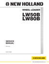 New Holland LW50B LW80B Wheel Loader Service Repair Manual 60367191