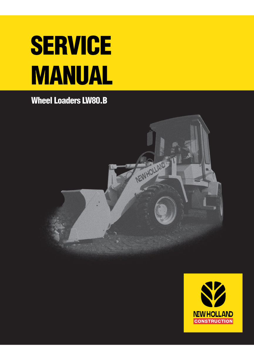 New Holland LW80.B Wheel Loader Service Repair Manual 73183079
