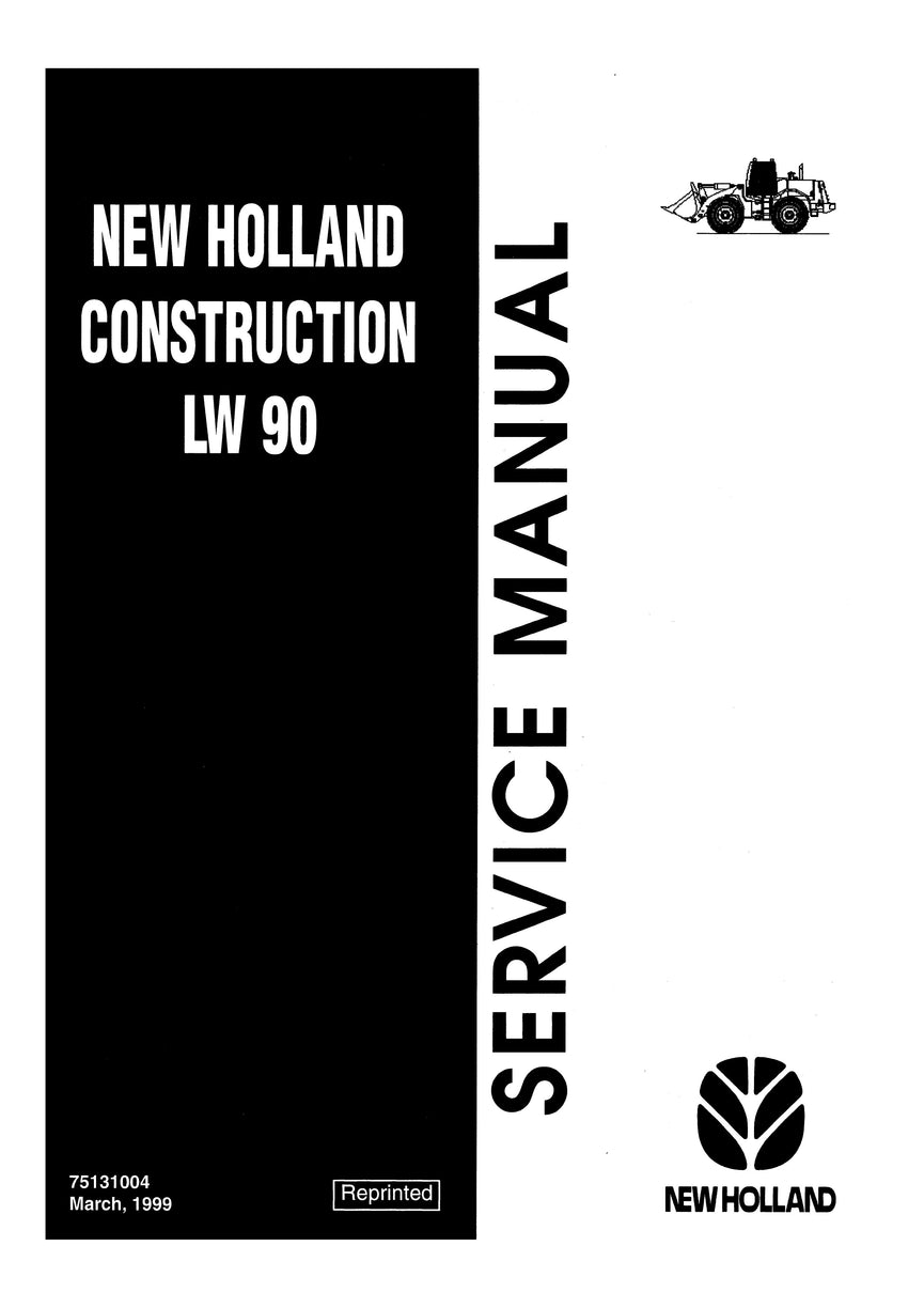 New Holland LW90 Wheel Loader Service Repair Manual 75131004