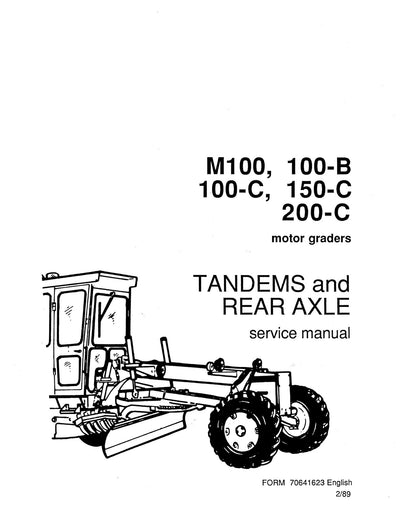 New Holland M100 100B 100C 150C 200C Motor Grader Tandems and Rear Axle Service Repair Manual 70641623