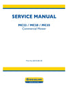 New Holland MC22 MC28 MC35 Commercial Mower Tractor Service Repair Manual 6045508100