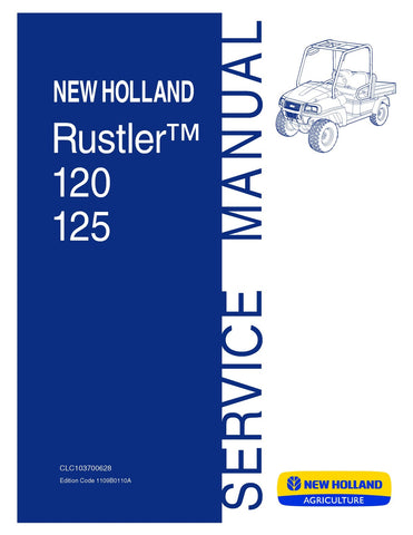 New Holland Rustler 120 125 Service Repair Manual CLC103700628