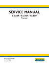 New Holland T3.60F T3.70F T3.80F Tractor Service Repair Manual 51553302