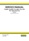 New Holland T4.80V T4.90V T4.100V T4.110V Tier 4A (interim) Tractor Service Repair Manual 51526023