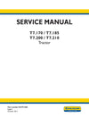 New Holland T7.170 T7.185 T7.200 T7.210 Tractor Service Repair Manual 84479148A