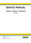New Holland TS6020 TS6030 TS6030HC Tractor Service Repair Manual 84547569